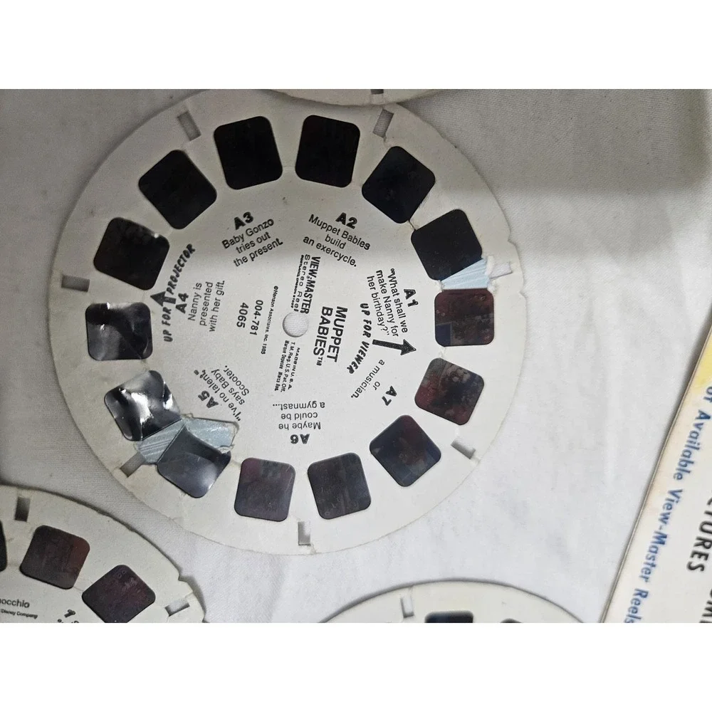 Sawyer's View-Master Viewer w/ Box & Reels 1947 MPN 012-074 Vintage Bambi Sesame